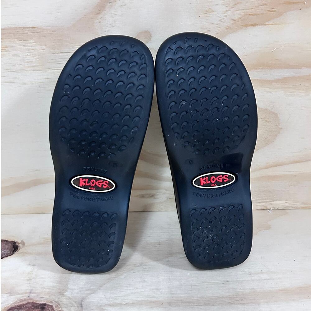 Klogs - Genuine Rubber - Clog Shoes - Black - Women's - 6 - Picture 8 of 9